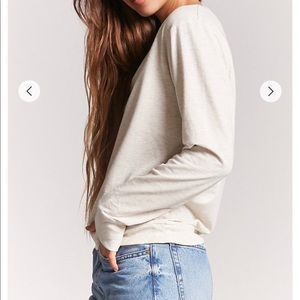 F21 NWT French Terry Pullover